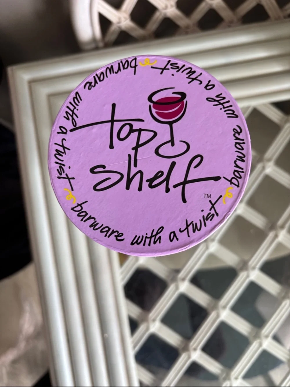 Top Shelf “I Do” Hand-Painted Wine Glass NIP - Picture 3 of 15